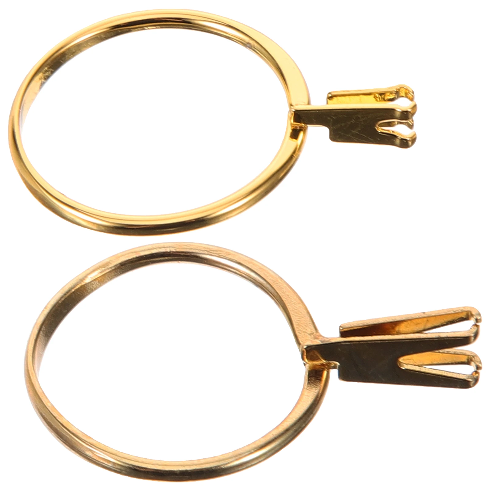 

2Pcs Ring Tool Metal Short Clamp for DIY Jewelry Shop Gemstone Accessories Craft Supplies Finger Ring Base