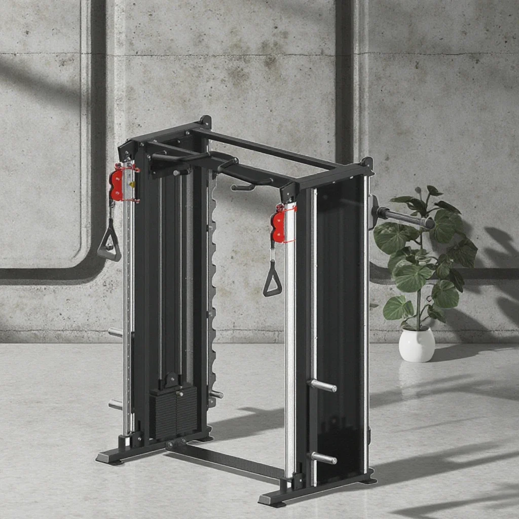 Precio de fábrica Máquina Smith Crossover Gimnasio Ejercicio Máquina cruzada de doble cable