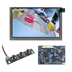 DIYSECUR 5inch AHD IPS Car Rear View Screen Inside Parking Backup Monitor Screen Circuit Board Only