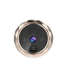 Câmera digital da porta com bateria seca Campainha do olho da porta de 90 graus Visualizador Peephole de 90 graus DD1 vem com bateria seca de armazenamento LCD 2,8