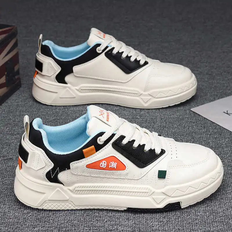 

PU Leather Tennis Sole Sneakers Luxury Brand Men's Shoes High Top Casual Boots Sport Super Brand Sapatos In Offers