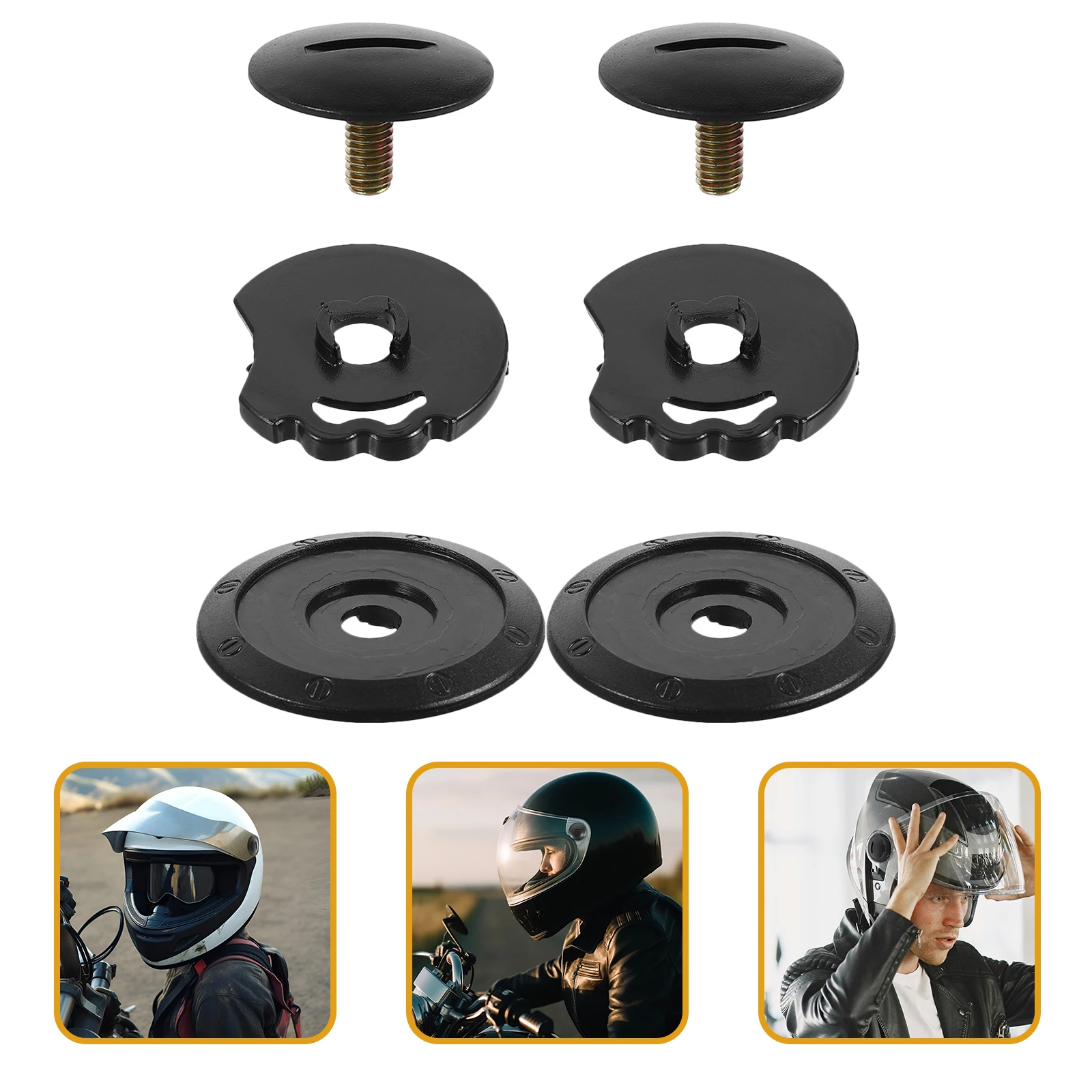

6pcs Lens Base Kit Motorcycle Mechanism Hard Hat Holder Parts Replacement Visor Accessories Motorcycle Mechanism