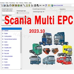 Lastest 2023.10 Scan-ia Multi Electronic Parts Catalogue for  Multi Truck Bus and Engine S-cania EPC Full Installation File