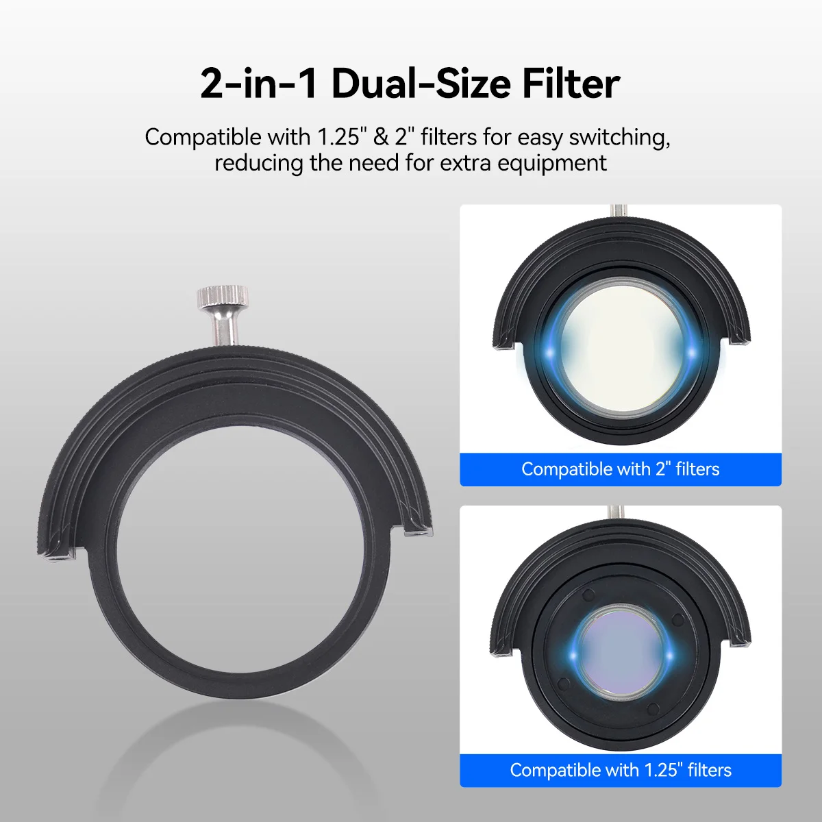 SVBONY SV226P M42-M48 OAG Filterschublade 1,25"&2" Filtermontiertes integriertes Formteil Nti-Lichtleckendes Design für Astrofotografie – Detail 4