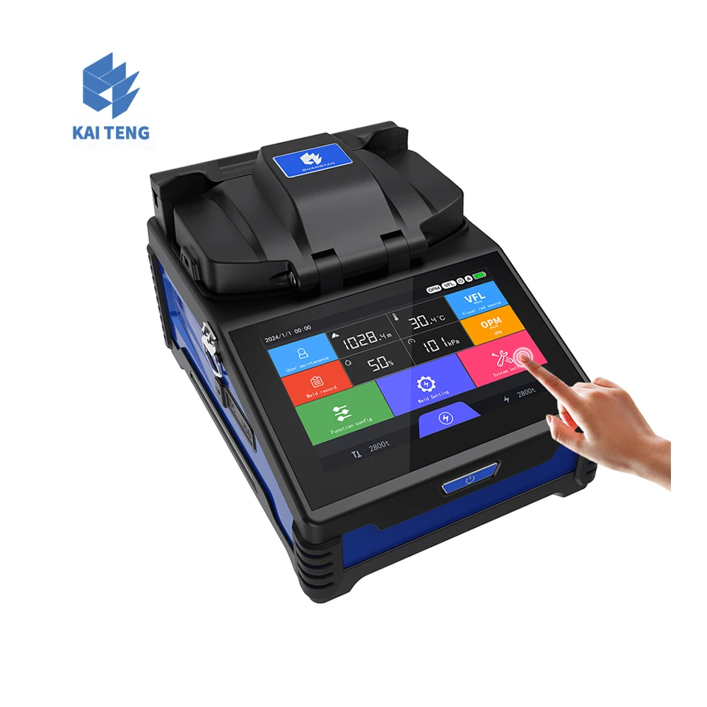 Kai Teng K3S Optic Fiber fusion Splicer 6 Motor Splicing Machine Fiber Optic Splicer Soudeuse Fibre Optique fusion Fibra Optica