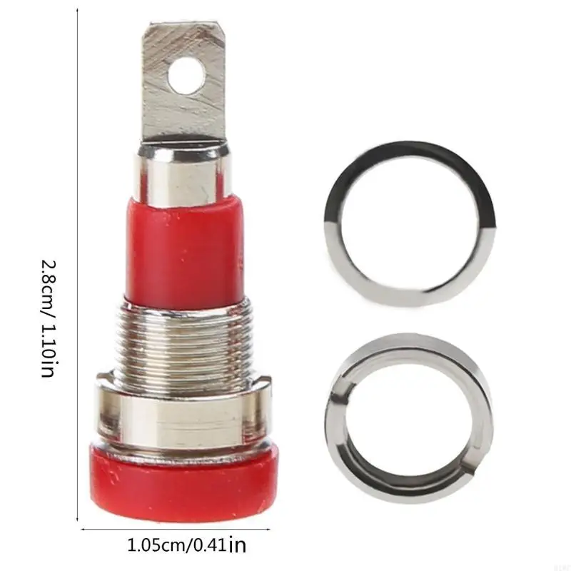 4 مم مقبس الموز مقبس لوحة محول أنثى ملزمة بعد M4x28 12pcs/set #6