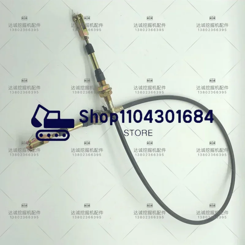 Excavator Accessories PC30 40 50 Traveling Accelerator Line Manual Accelerator Cable 6MM/8MM Fork Head