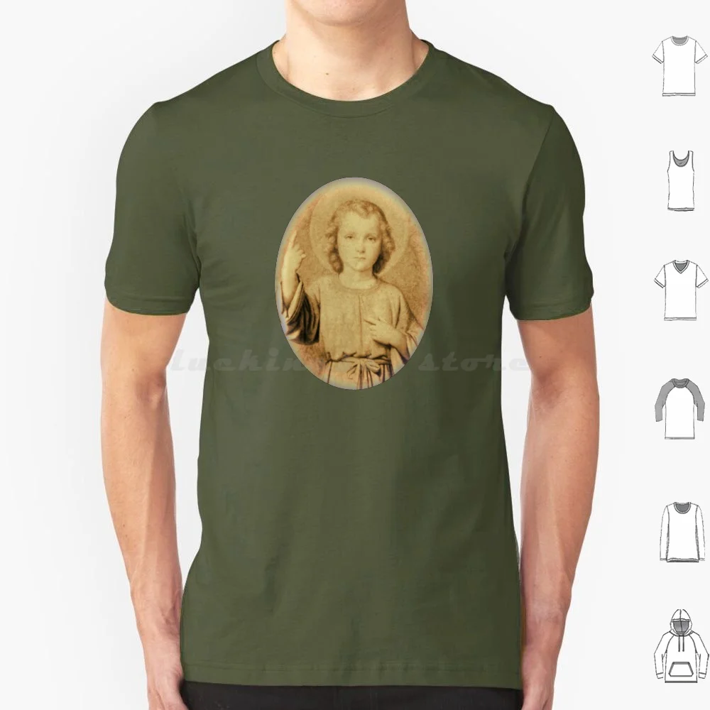 Child Jesus According To The Visions Of St Therese Of Lisieux T Shirt 6xl Cotton Cool Tee Catholic Christian Eucharist Catolico