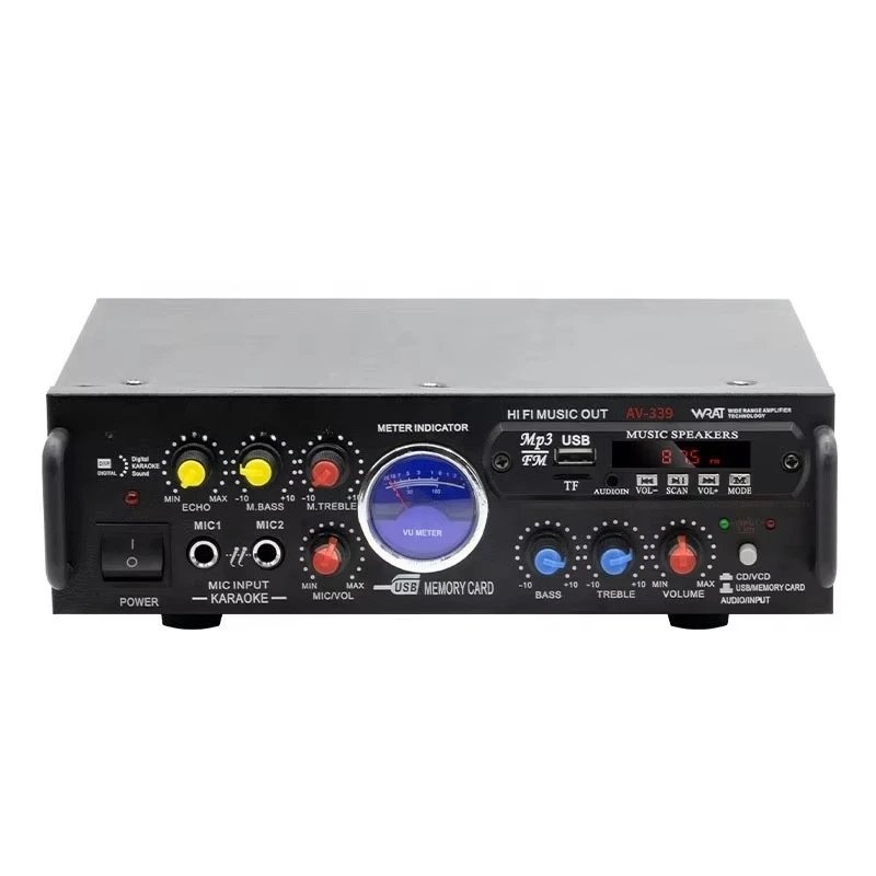 Multifunctional Bluetooth Power Amplifier Mini HiFi High Power Audio Amp TF Card Play For Home Automobile Audio System