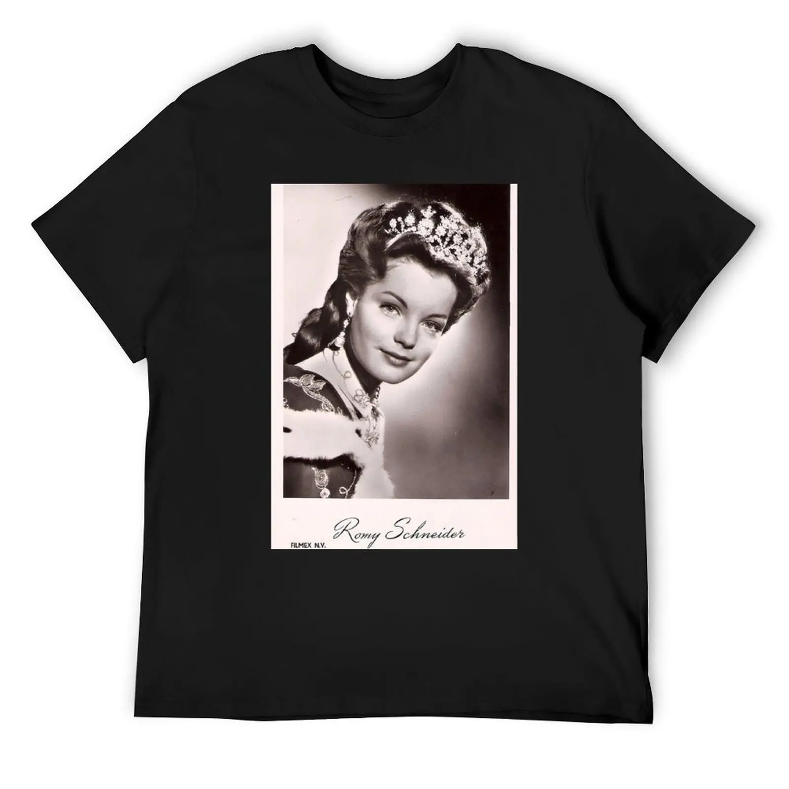 Vintage Young Romy Schneider T-Shirt kawaii clothes cotton graphic tees heavy weight t shirts for men