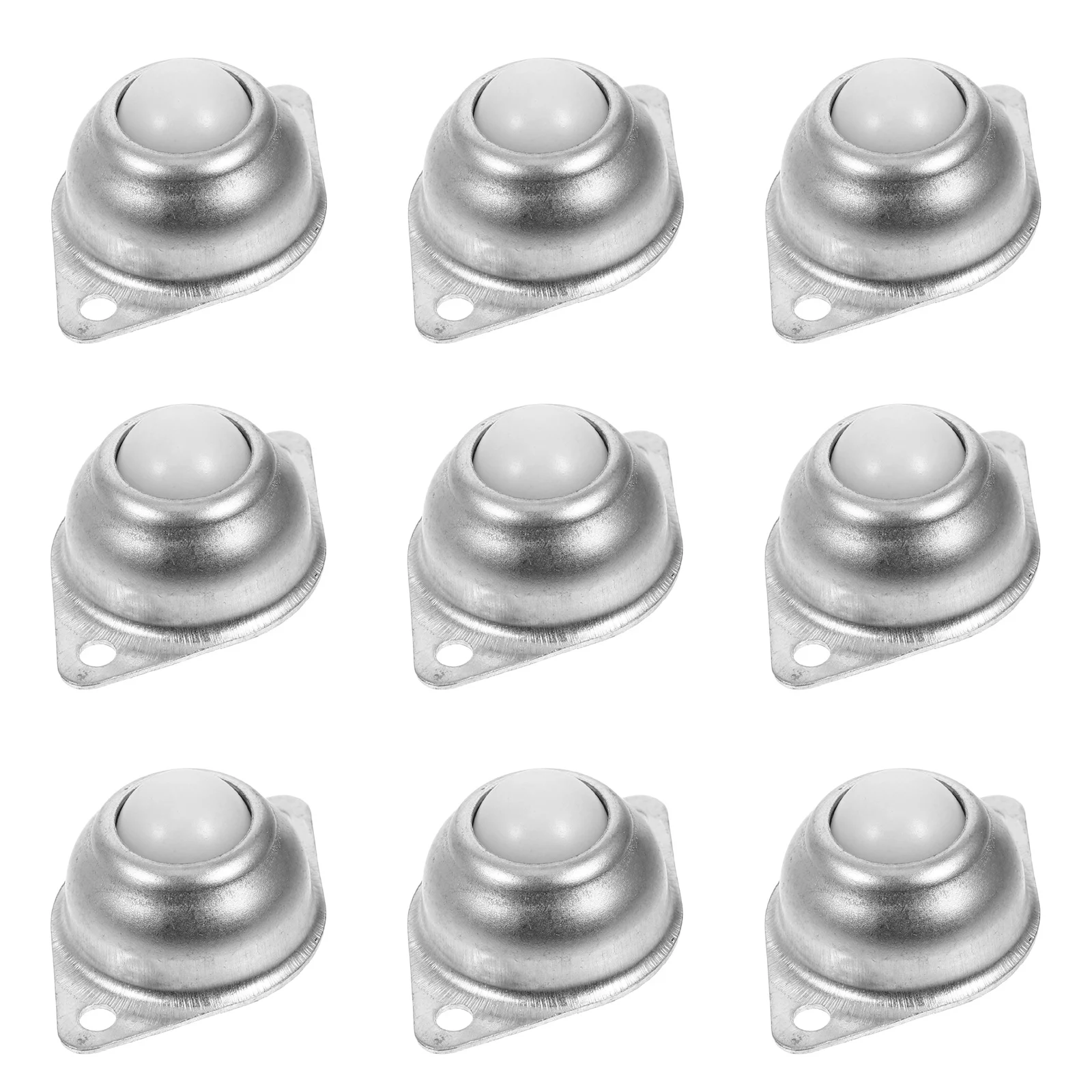 

10Pcs Ball Bearing Rollers Heavy Duty Nylon Ball 16mm Galvanized Iron Load Bearing Casters Furniture Universal Transfer Bearings