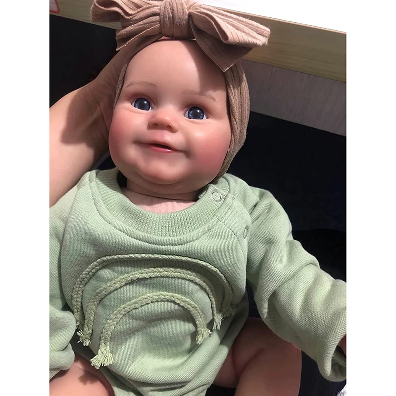 50cm Newborn Baby Maddie Lifelike Real Soft Touch with Hand-Drawing Hair Handmade Art Doll