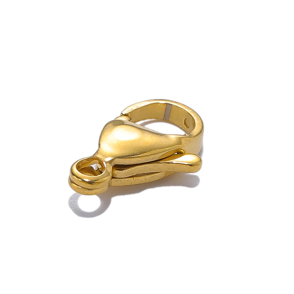 25Pcs 18K Gold Rvs Kreeft Sluitingen Haken Voor Diy Ketting Armband Kettingen Sieraden Maken Bevindingen Supplies