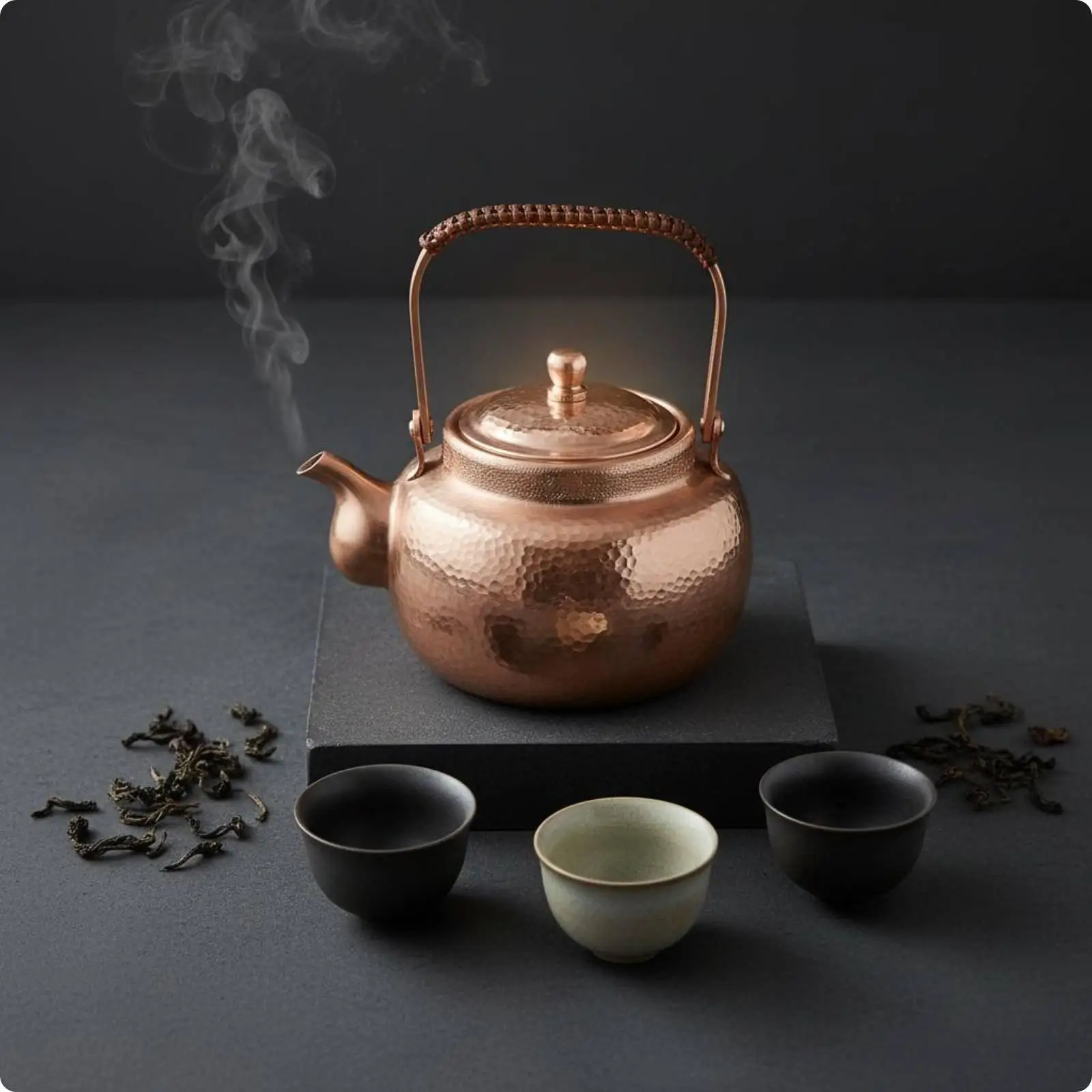 Heat Resistant Handle Boiling Vessel Copper Teapot Precision Spout Kettle for Tea Serving Experience