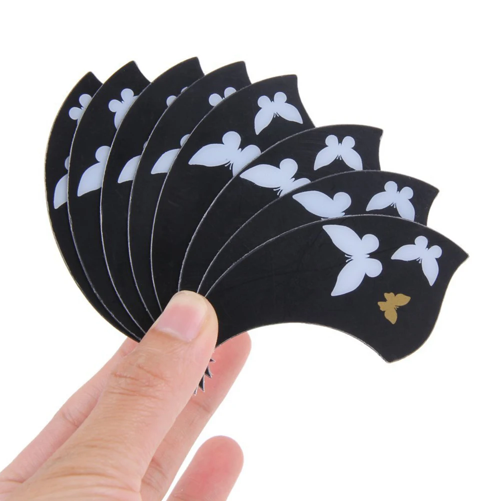 

10 Pcs Butterfly Guard Plate Ukulele Anti-scratching Professional Self Adhesive for Protector Parts Decal Protective