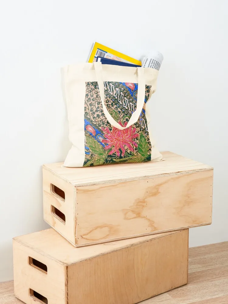 BUNGA BATIK (FLOWER BATIK) Tote Bag Women's shopper canvas tote bags cloth bag woman Women's handbag