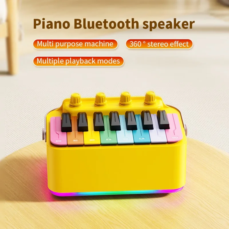 

Bluetooth Speaker Piano Electronic Drum Speaker Student Concert Popular Piano for Both Men and Women Birthday Gifts