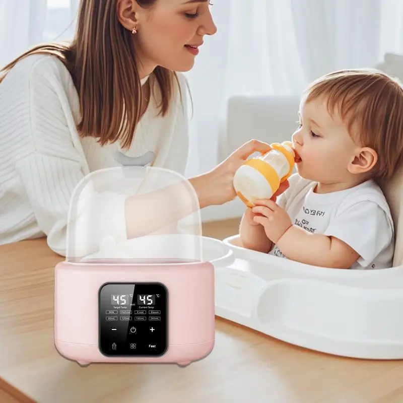 Milk Warmer Smart Accurate Temperature Control Breast Milk Warmer Defrost Baby Bottle Heater Home Food Streamer For New Parents