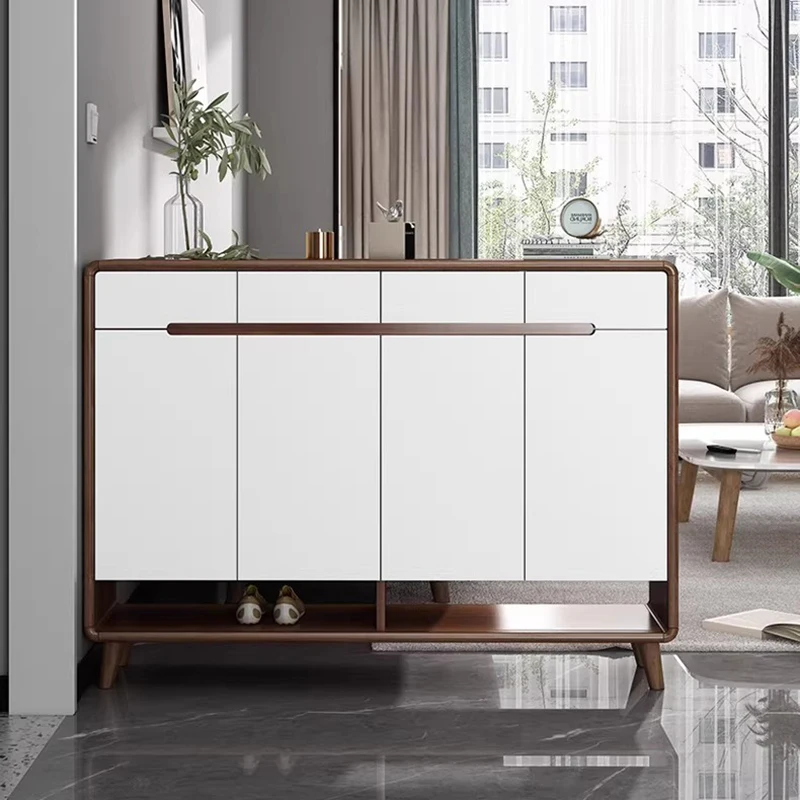 

Organizer Storage Shoe Cabinet Modern Italian Minimalist Designer Shoe Shelf Nordic Wooden Cupboard Gabinete Entrance Furniture