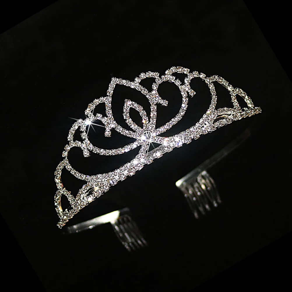 Mahkota Tiara Bertabur Kristal Berkilau untuk Wanita dan Gadis, Hiasan Rambut Pengantin untuk Pernikahan, Pesta Prom, Mahkota Pengantin