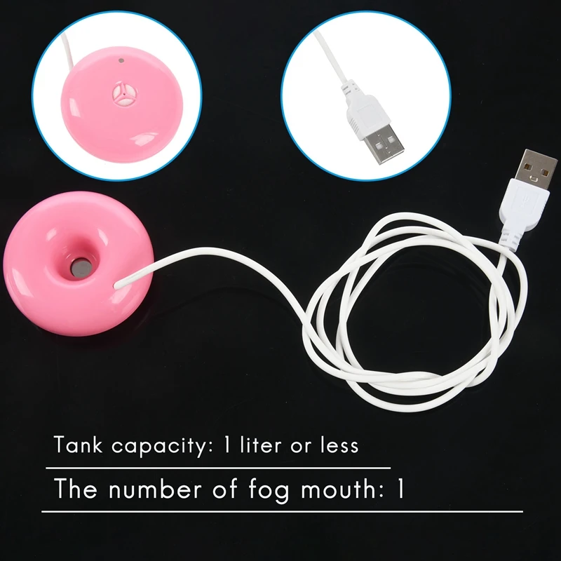 Donut Humidifier Usb Office Desktop Mini Humidifier Portable Creative Air Purifier