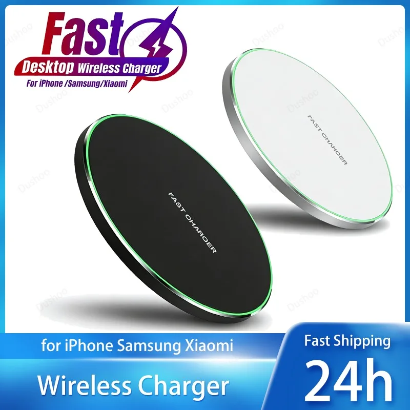 Base de Carregamento Sem Fio Rápido para Celulares iPhone 17 16 15 14 Pro Max Samsung Xiaomi