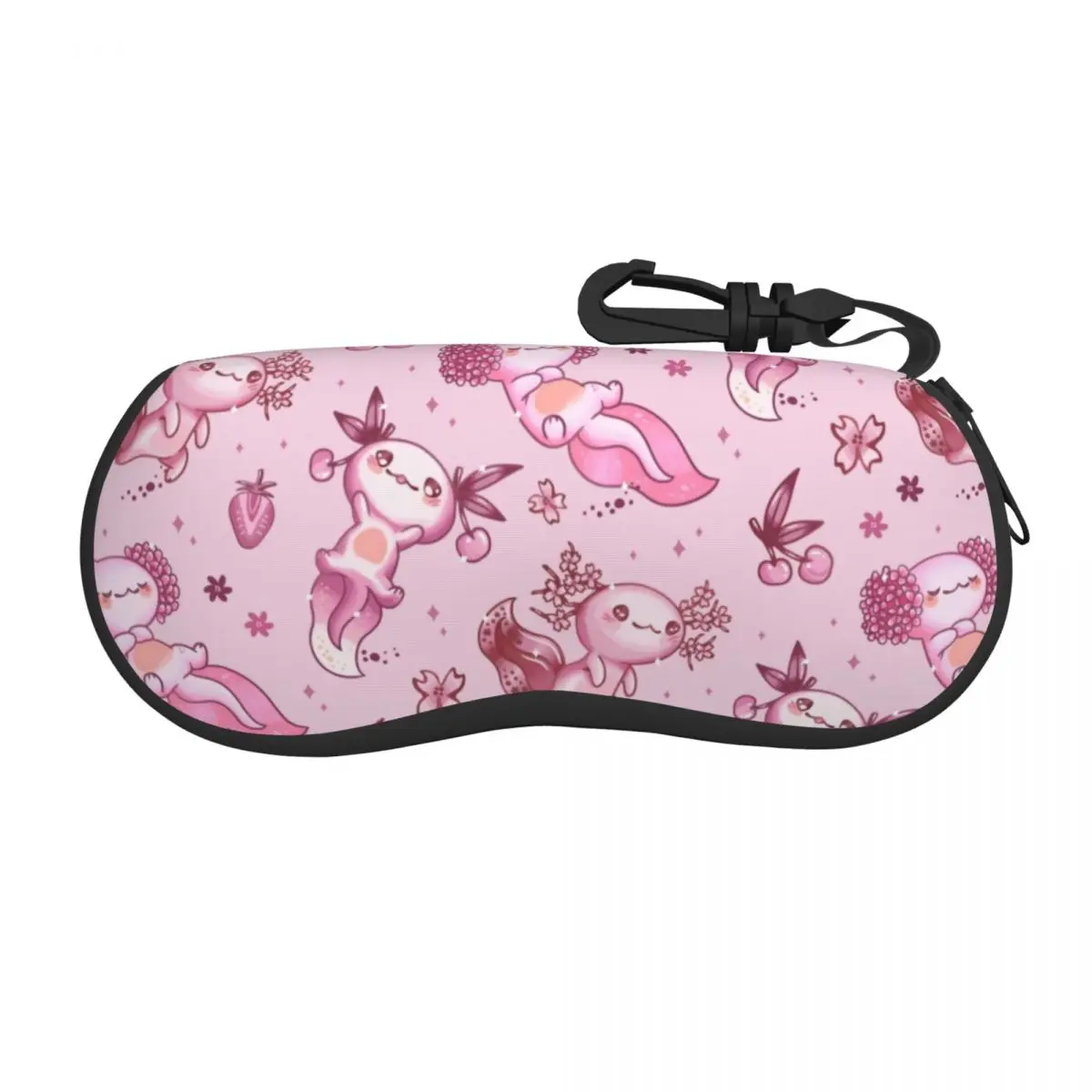 

Custom Kawaii Axolotl Pattern Glasses Case Stylish Salamander Animal Shell Eyeglasses Case Sunglasses Box