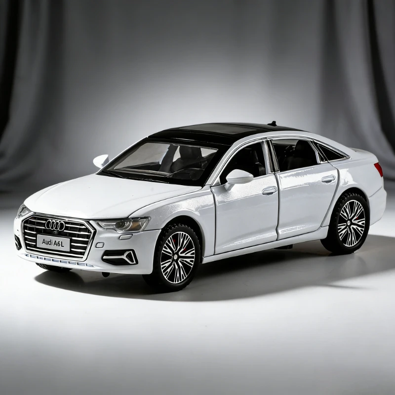 

Модель автомобиля A6L из сплава, масштаб 1:32, сувенир, игрушка, подарок для мальчика, коллекционная вещь, настольное украшение
