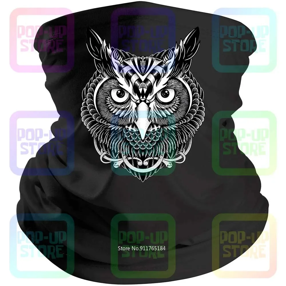 Owl Bird Feathers Womens S Casual Printing Printing Bandana Face Mask Scarf Neck Gaiter Head Band