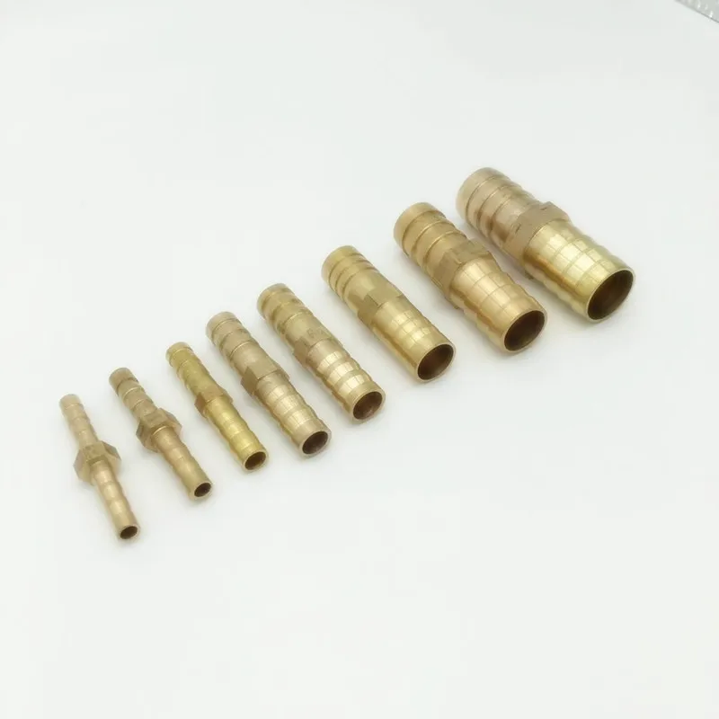 

Brass Straight Hose Pipe Fitting Equal Barb 4mm 6mm 8mm 10mm 12mm 14mm 19mm Gas Copper Barbed Coupler Connector Adapter