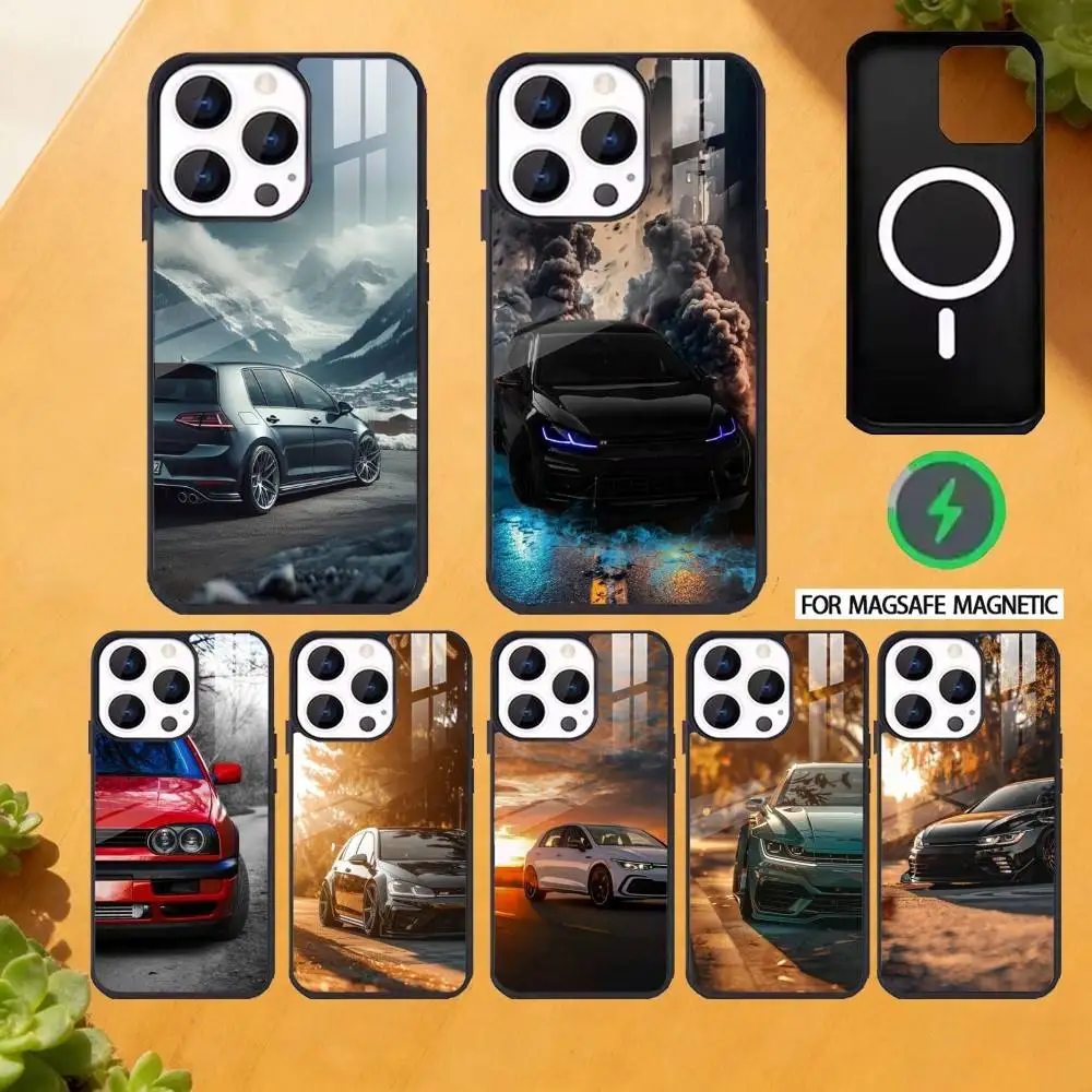 

Cool Car G-Go-Lf Phone Case For iPhone 17,16,15,14,13,12,Plus,Pro,Max For Magnetic Wireless Charge