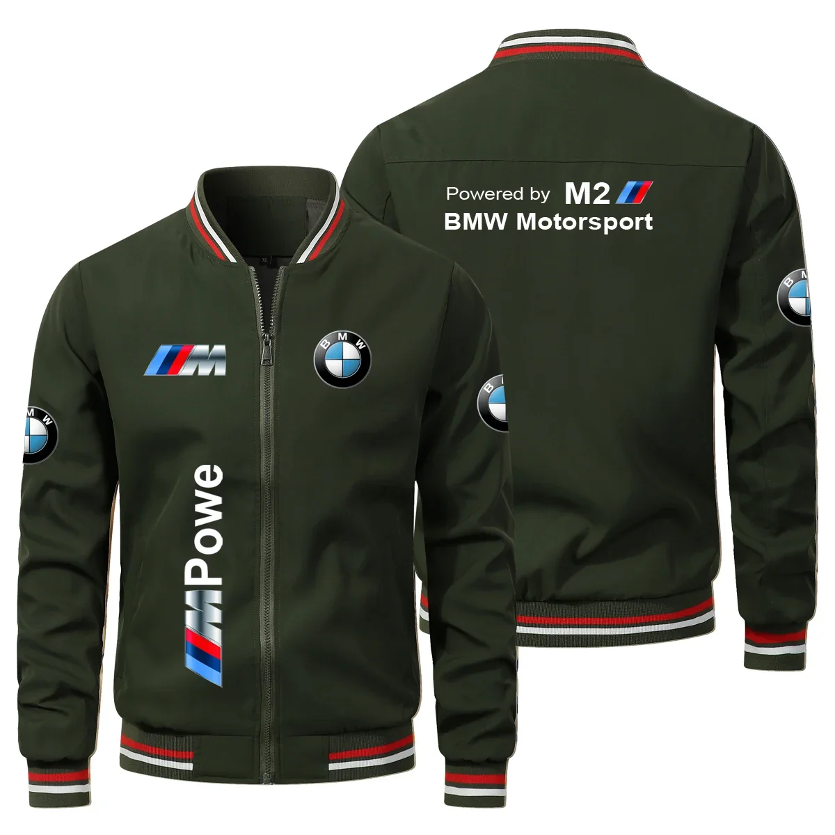 

2025 Spring and Autumn Men's New BMW Printed Top Coat BMW Casual Motorcycle Racing Outdoor Cycling Fashion Sports Jacket