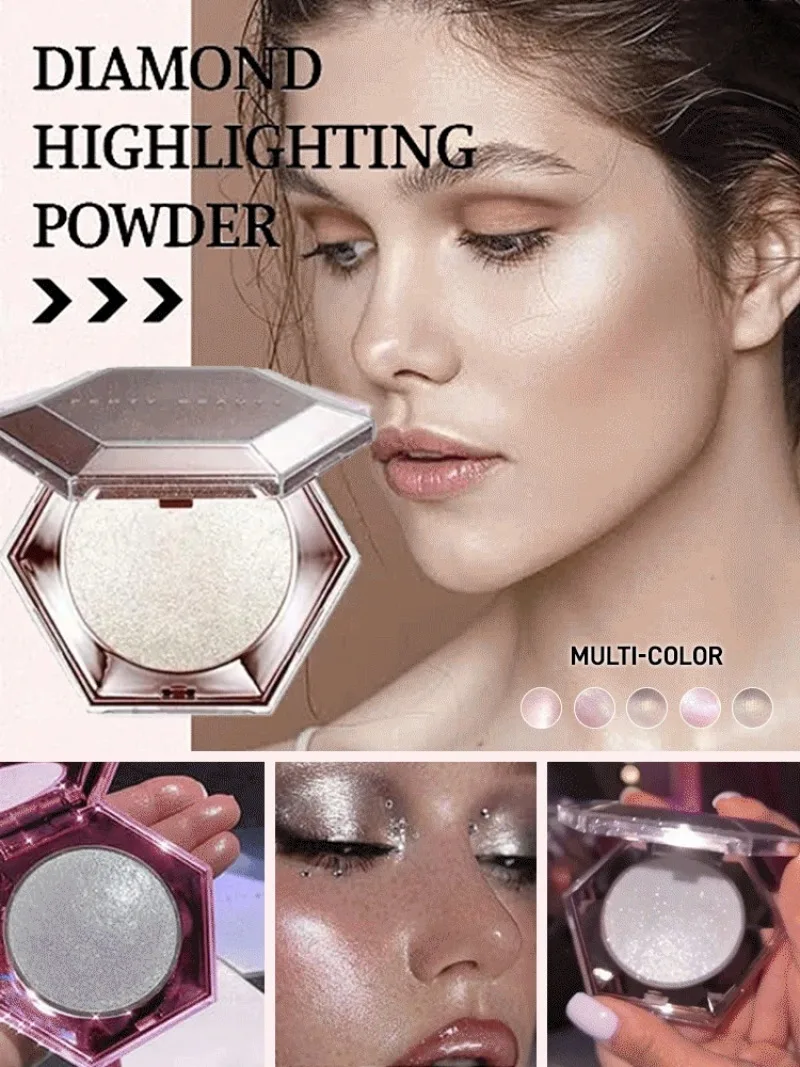 Pearlescent Diamond Highlighting Powder Potato Clay Texture Finishing Powder