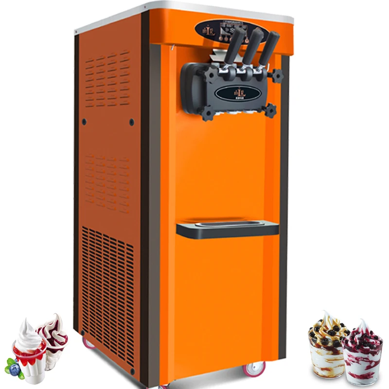 Commercial Soft Ice Cream Machine Factory Outlet Ice Cream Maker Desktop 3 Taste Ice Cream Vending Machine