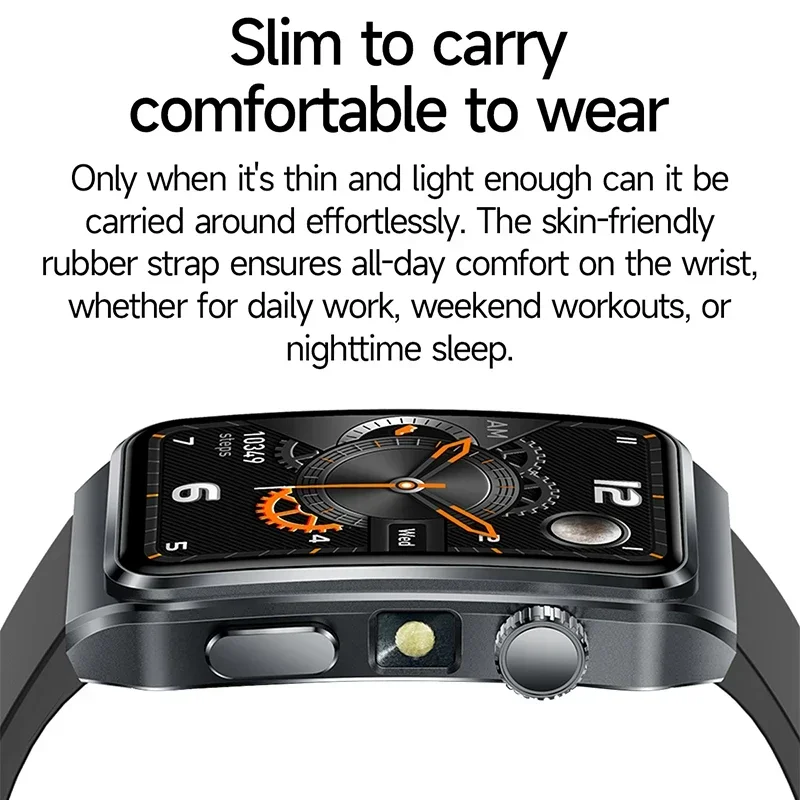 Jam Tangan Pintar 2025 dengan Senter, Pemantau Tekanan Darah, Oksigen Darah, Asam Urat, Kesehatan Wanita, Panggilan Bluetooth, dan Fitur Olahraga