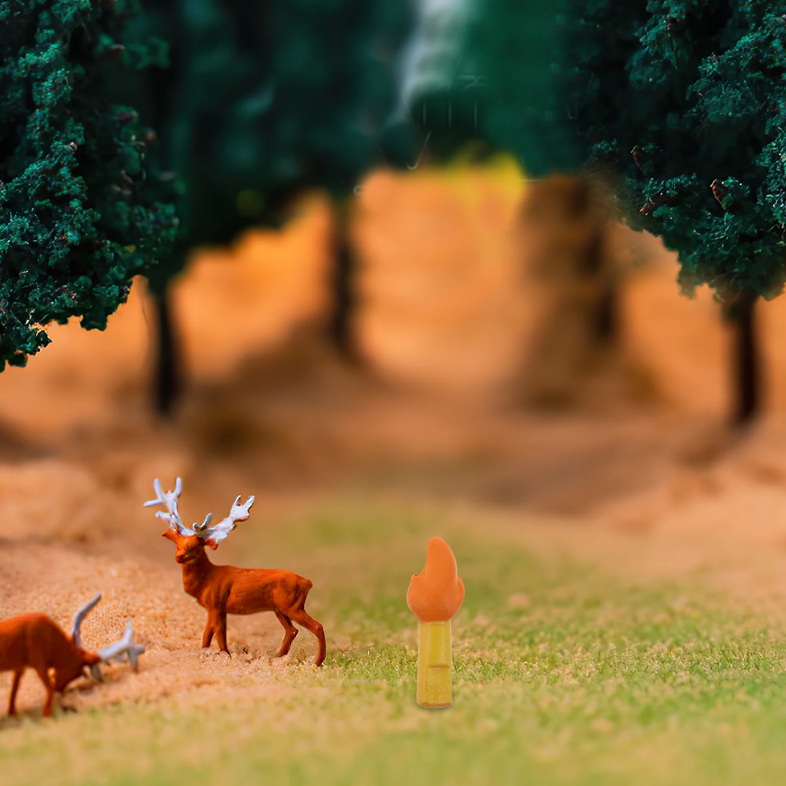 Feu de camp Miniature en résine, 10 pièces, faux feu pour Micro décoration de paysage, décoration de fête intérieure et extérieure, feu de joie artificiel
