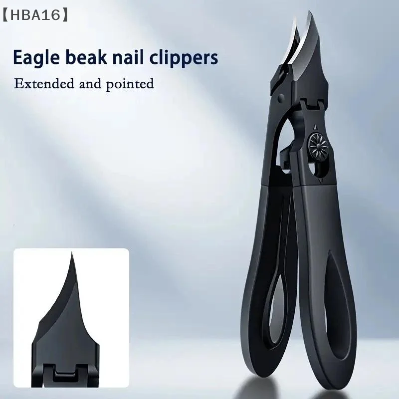 maveraHBA16 coupe-ongles circulaire en acier inoxydable coupe-ongles d'orteil coupe-ongles anti-éclaboussures dissolvant de cuticules coupe-ongles