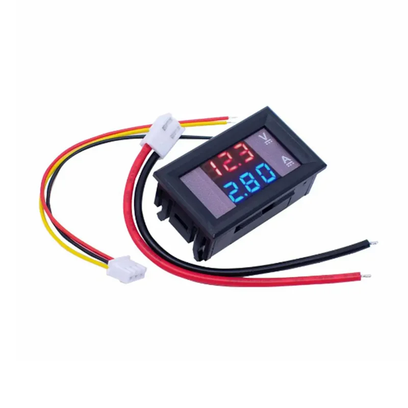 DC 0-100V 10A voltmetro digitale amperometro doppio Display rilevatore di tensione misuratore di corrente pannello Amp Volt Gauge 0.28 \