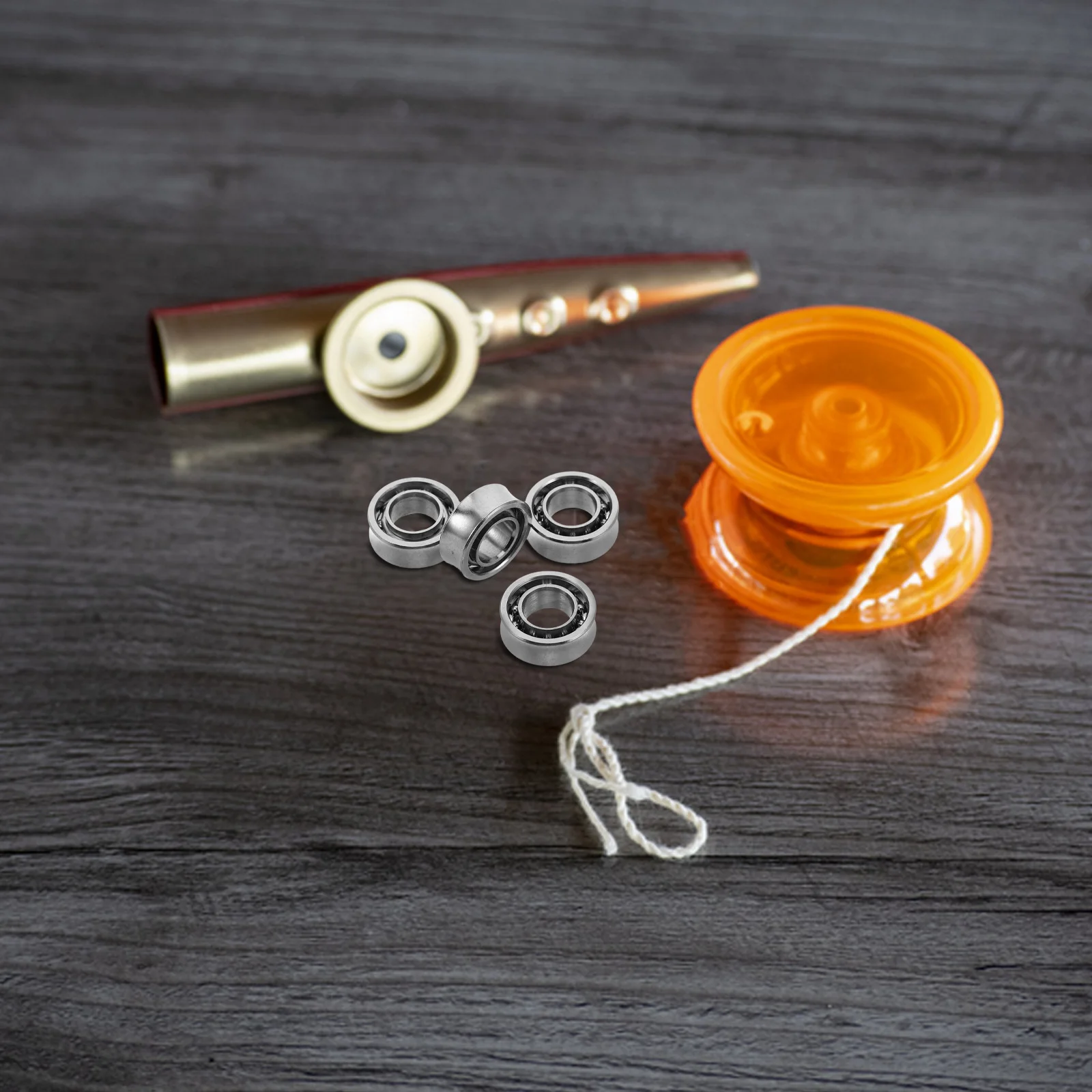 4 stuks Yoyo-kogellagers 10 kogels Hoge precisie U-vormig diepgroefstaal Miniatuur Voorgesmeerd Dubbel afgeschermd voor soepel