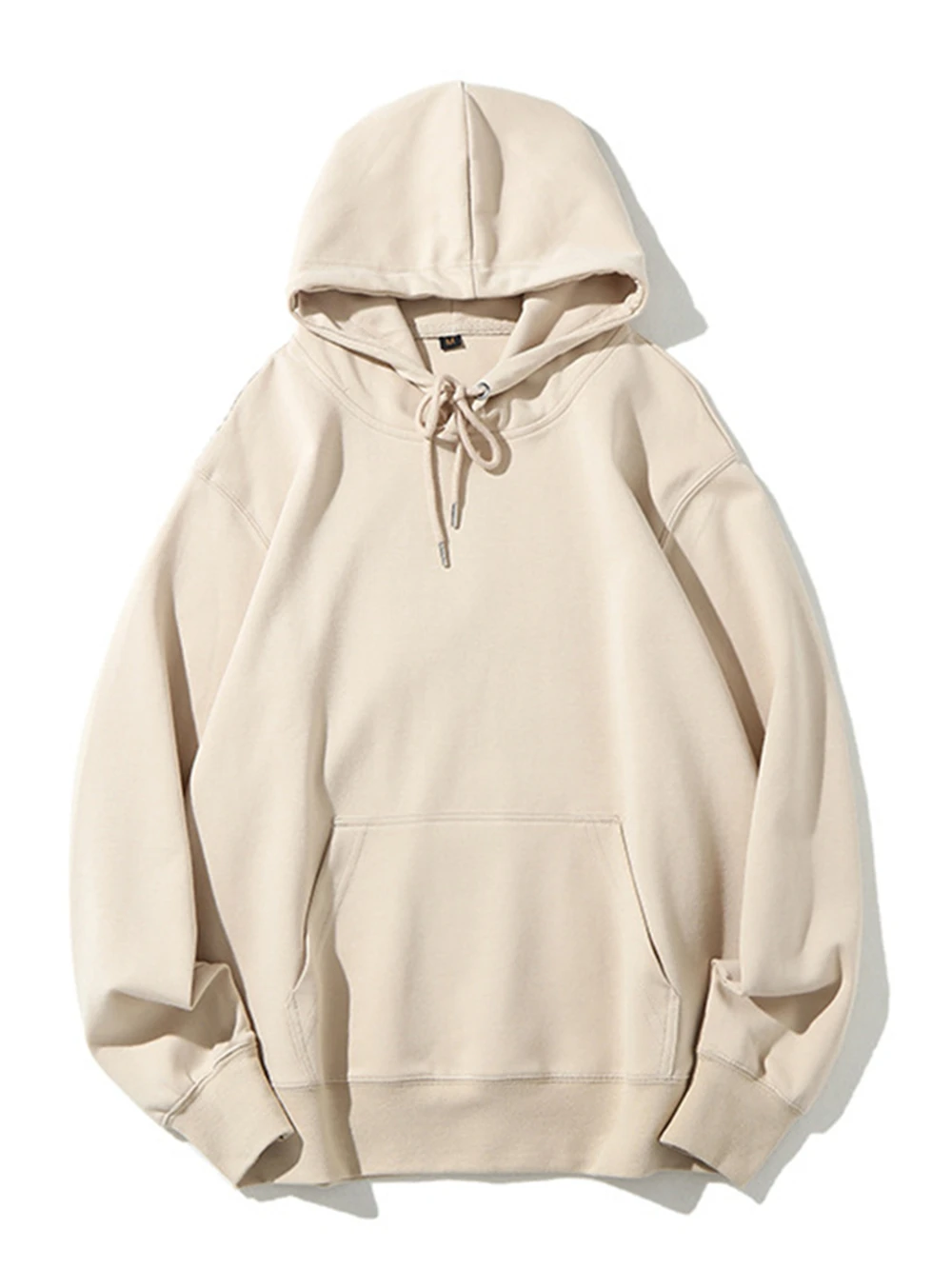 Einfarbiger Standard-Hoodie aus Baumwolle bieten maßgeschneiderten Service, Unisex-Winter-Hoodies, modisch, O-Ausschnitt, Damen-Drop-Ärmel, selbst