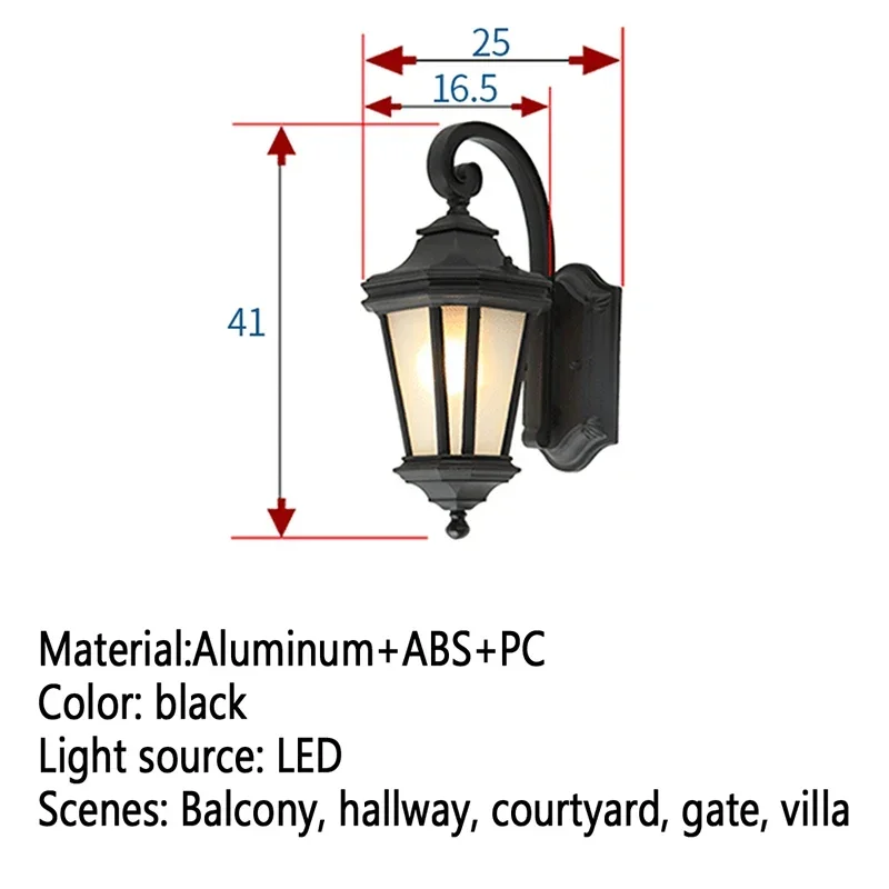 DORIAN Contemporary LED Outdoor Wall Lamps Electric Simplicity Waterproof Balcony Hallway Courtyard Villa Gate Hotel