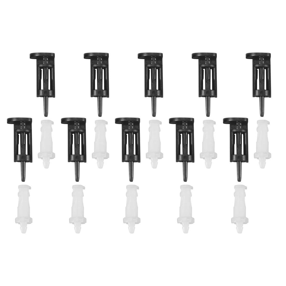 10Pcs Plastic Mounting Clip for Intel 4 Way CPU Coolers 1155 775 CPU Heatsink Mount Pin Push Screw Cooler Fan Fastener