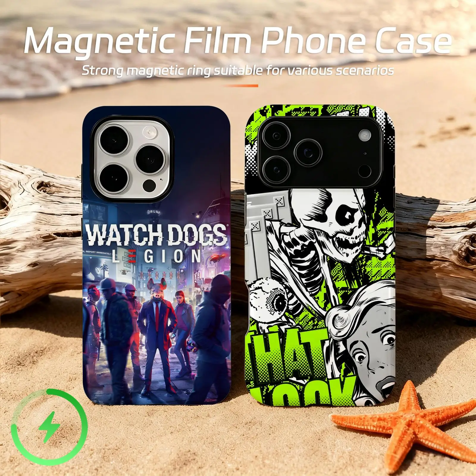 

HOT games Watch Dogs 2 Dedsec Phone Case For iPhone17 16 16e 15 14 13 12Plus Pro Max Glossy Magnetic Film Case