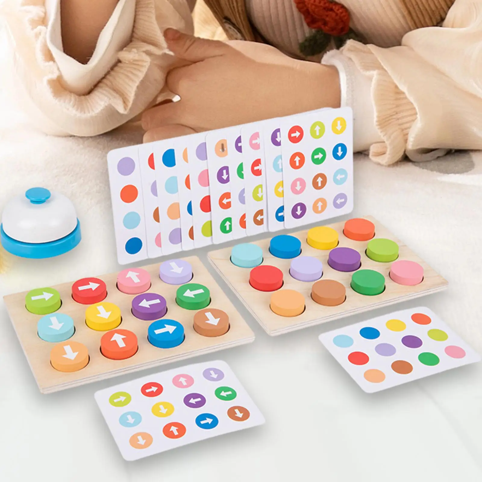 Montessori jogo educativo para menino e menina, seta colorida, cor, cognitivo, educação precoce, jardim de infância, pré-escolar, presentes