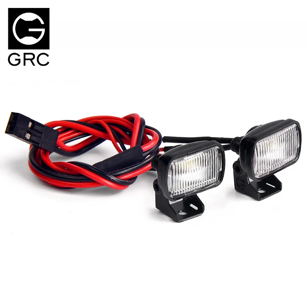 GRC 15mm rectangular spot light simulation rear spot light rear fog light suitable for 1:10 RC remote control car TRX-4 TRX-6