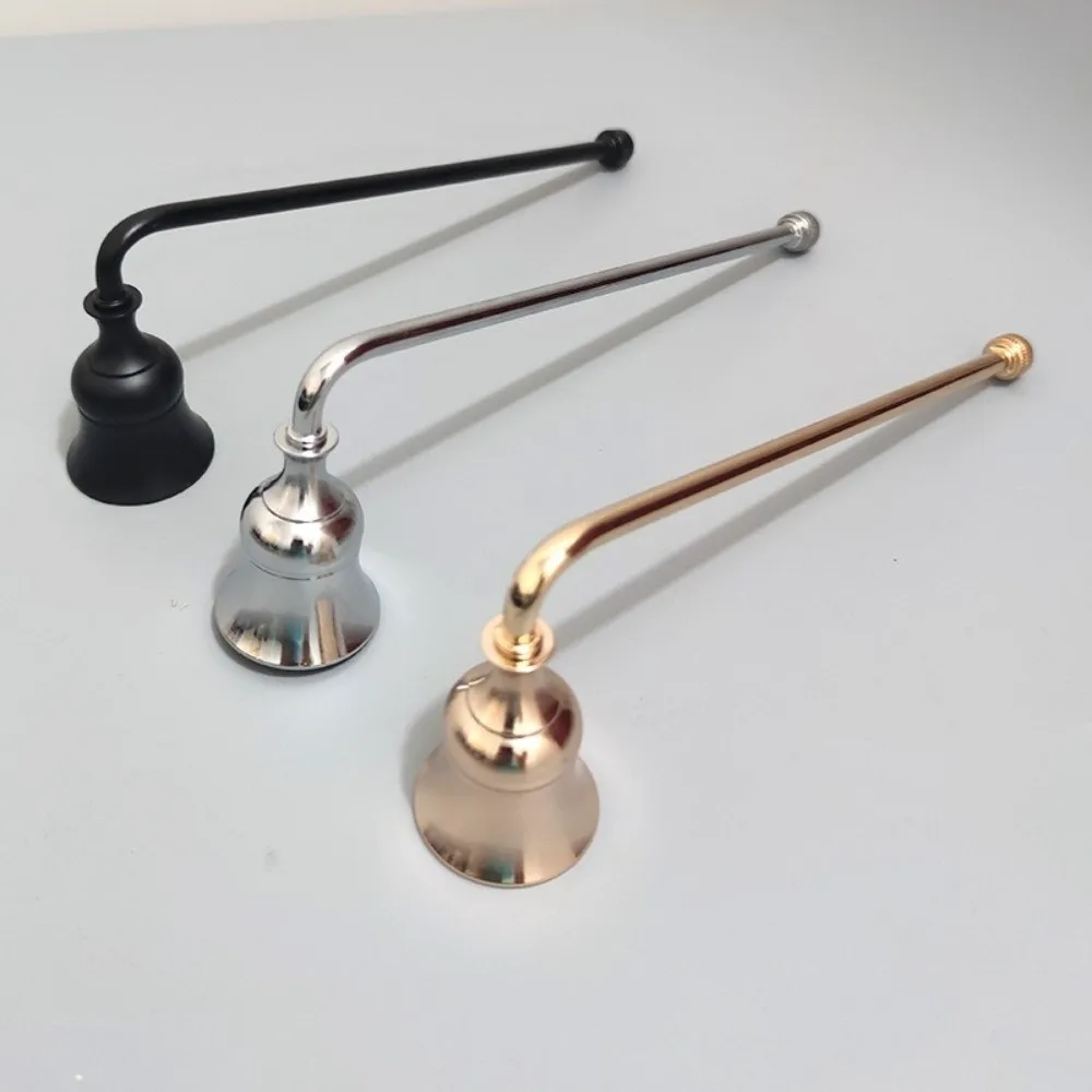 Luxury Bell Shaped Candle Wick Trimmer Long Handle Turn Off Extinguisher Flame Snuffer Candle Blower SPA Hotel