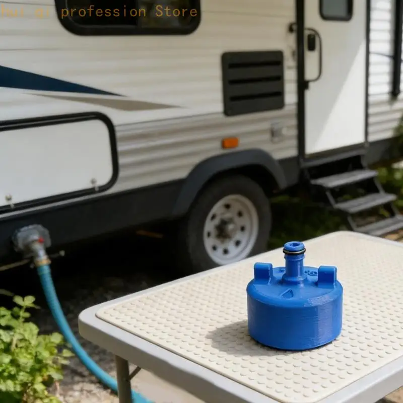 Tragbarer Wassereinlass-Adapter für Wohnmobile, auslaufsicher mit sicherer Dichtungstechnologie, perfekt für Roadtrips und – Detail 10