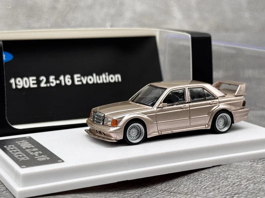 In stock 1:64 190E 2.5-16 Evolution Alloy Simulation Vehicle Model, Boy Toy Gift, Room Collection Decoration Item