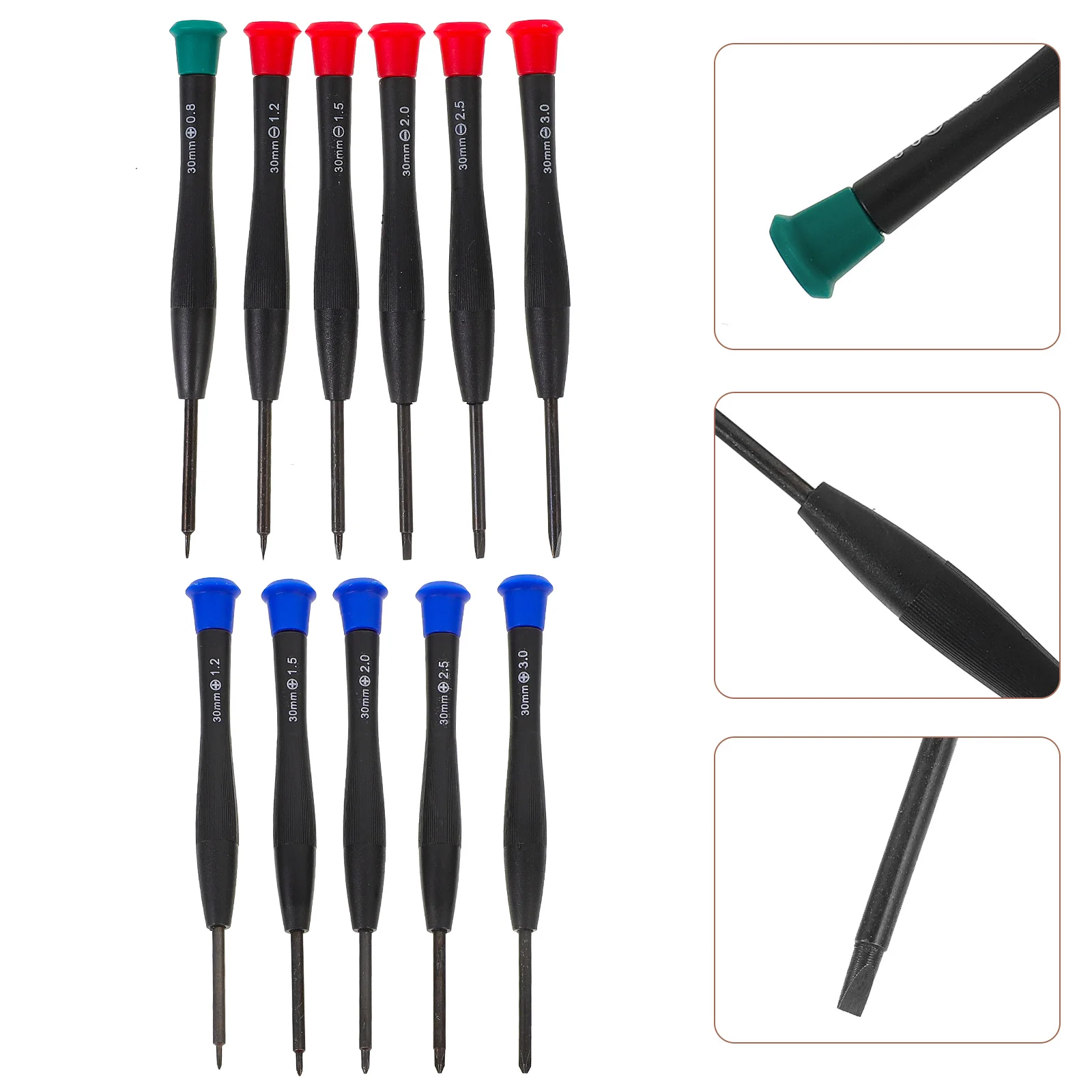 11 個の修理ツールキット精密ドライバーセット眼鏡時計電話 PC ジュエリー磁気チップボールベアリングスイベルハンドル PVC