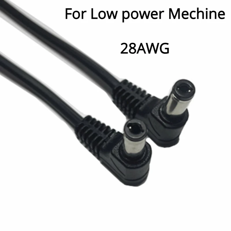 DC5.5*2.1MM MALE TO MALE Power cord 90 Degree Eblow type 5.5*2.1mm For Low power Mechine adapter 28AWG